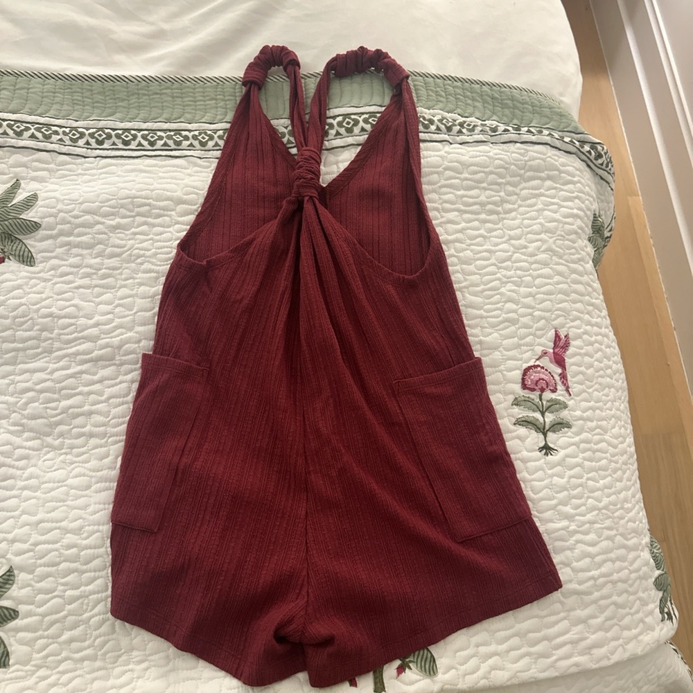 B.O.D by Rachael Finch Burgundy Jumpsuit - Picture 2 of 3